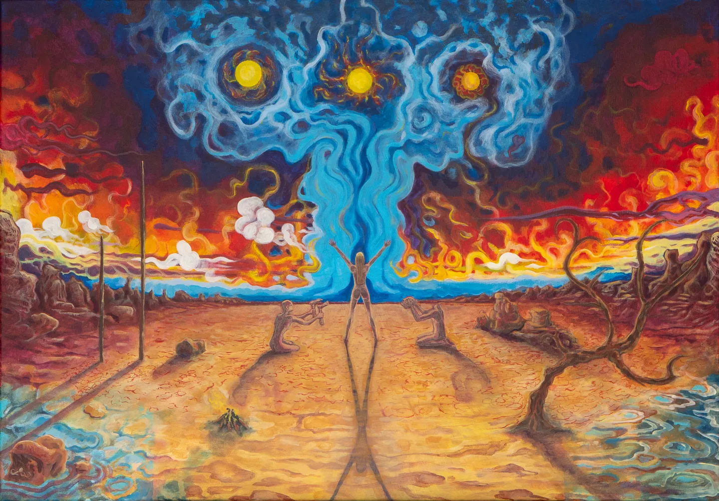 Là où le sens se cherchait encore, Acrylique Extra-Fine sur toile en lin