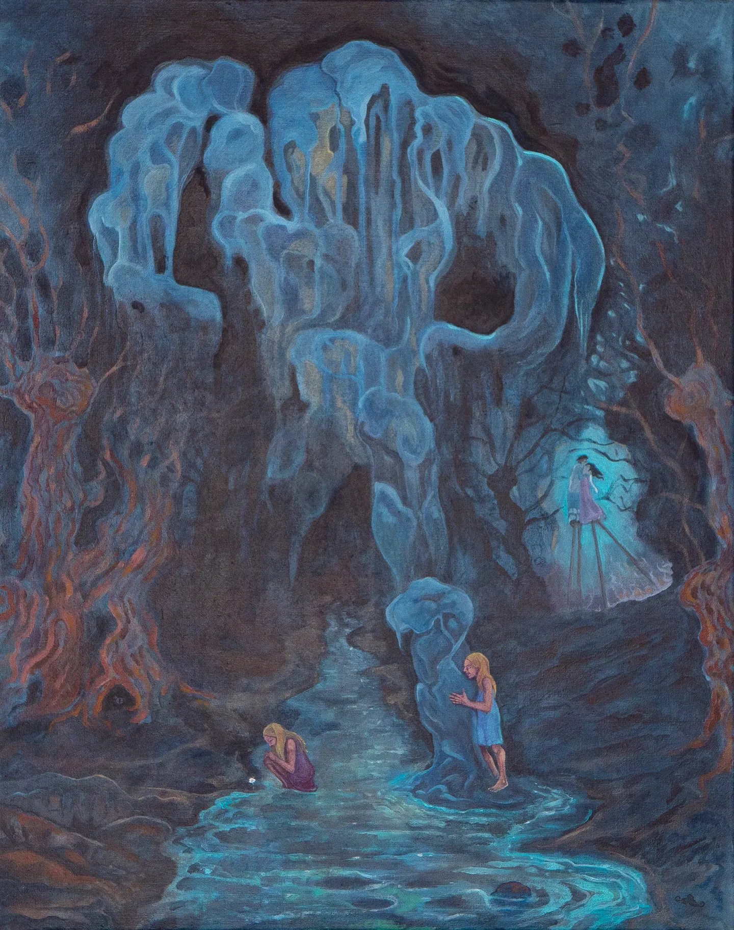 La rudesse aux anges, Acrylique Extra-Fine sur toile en lin