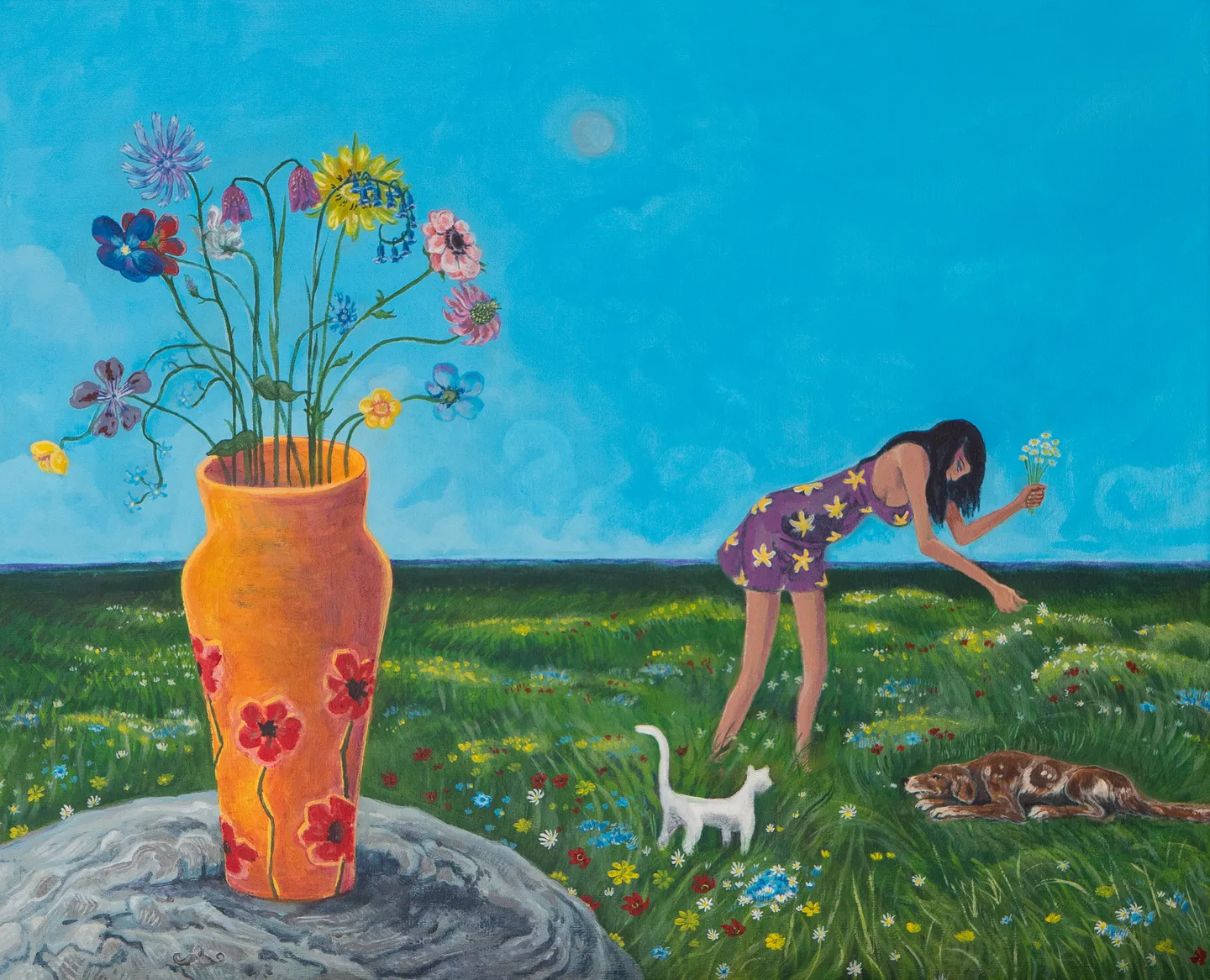 Ce qui peut être cueilli, Acrylique Extra-Fine sur toile en lin